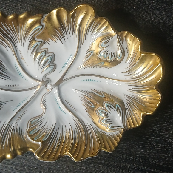 Vintage German RPM Gold Gilt Porcelain Dish - Picture 7 of 14